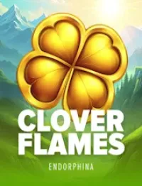clover flames slot logo